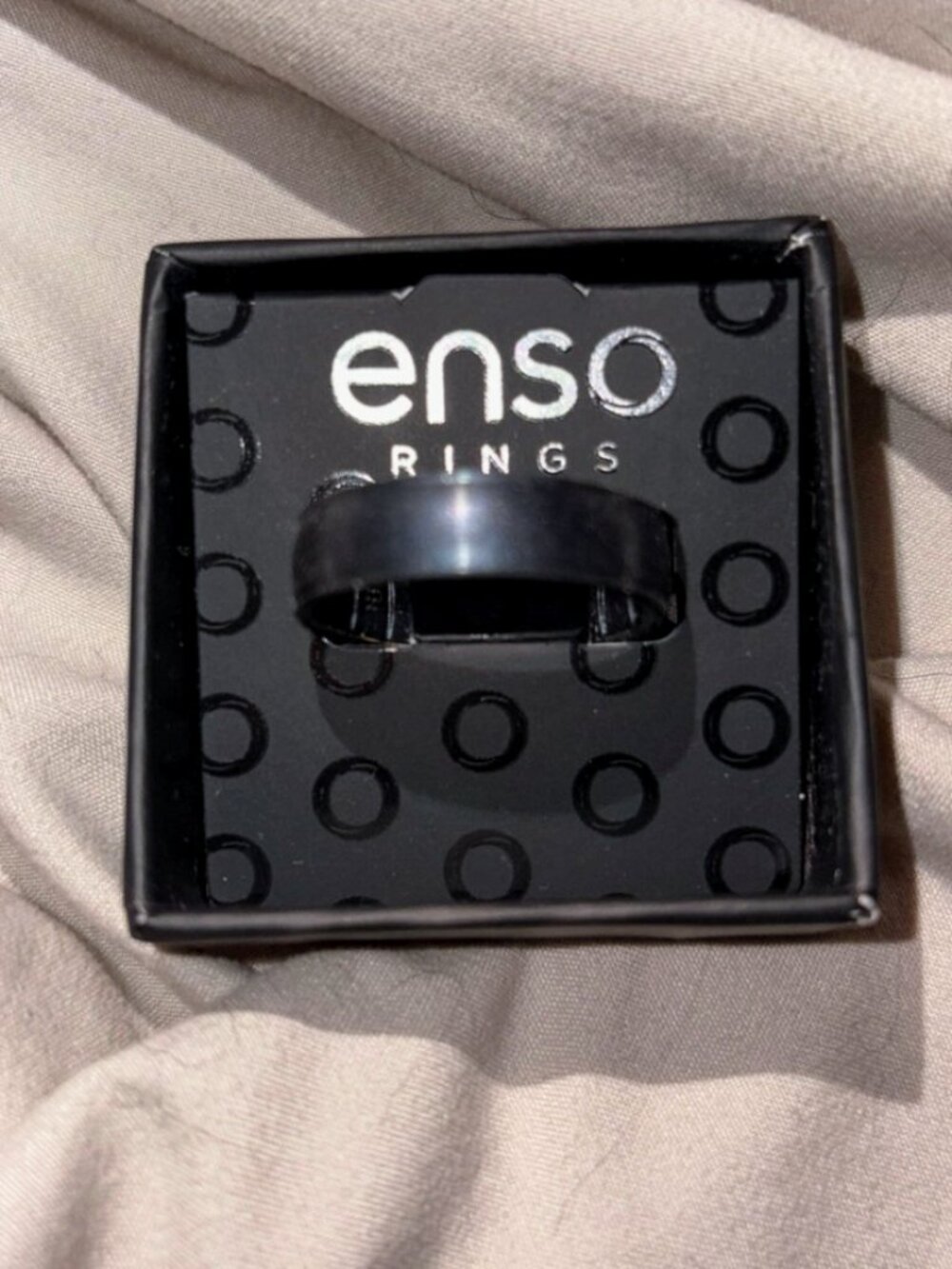 Enso Classic silicone ring Black Pearl size 13
